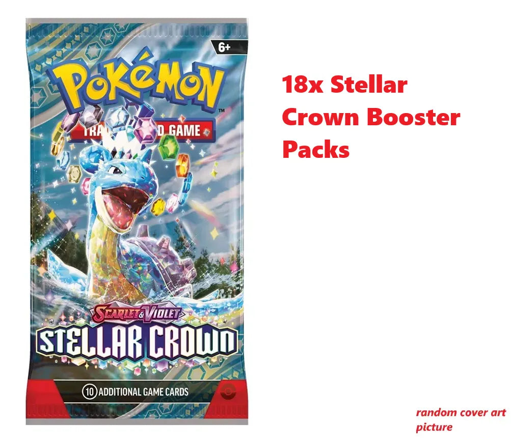 18x Stella Crown Booster Packs - Pokemon TCG - GD Games 