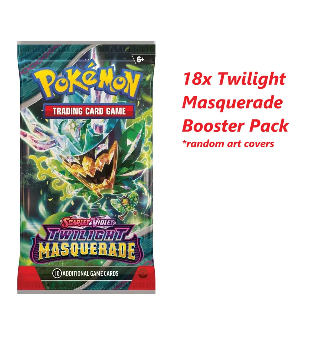 18x Twilight Masquerade Booster Packs - Pokemon TCG - GD Games 