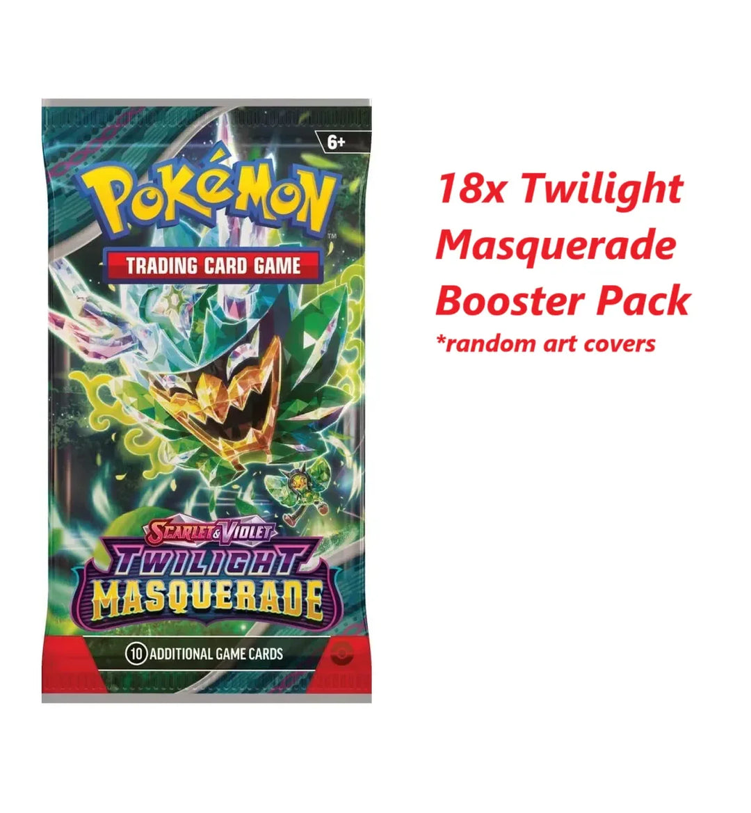 18x Twilight Masquerade Booster Packs - Pokemon TCG - GD Games