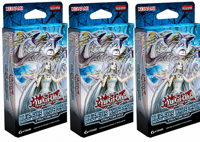 3x Blue Eyes White Destiny Structure Decks - Yugioh TCG