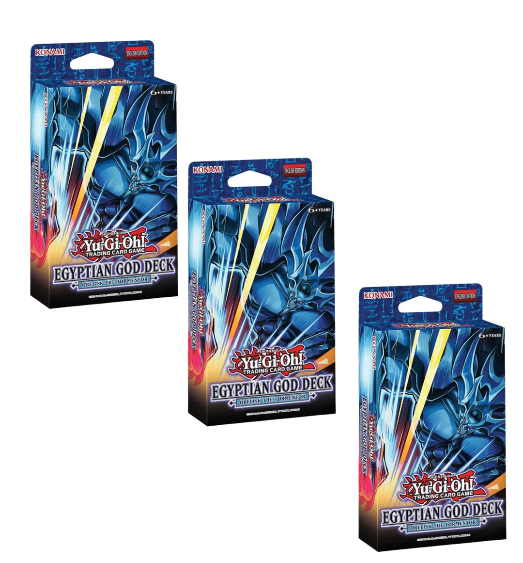 3x Egyptian God Deck: Obelisk the Tormentor - Yugioh TCG - GD Games
