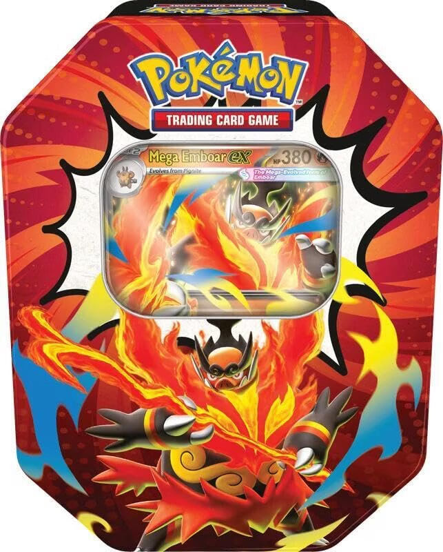 Ascended Heroes Tin (Mega Emboar ex) - Pokemon TCG