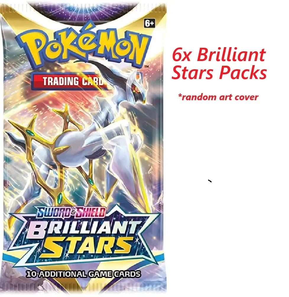 6x Brilliant Stars Booster Packs - Pokemon TCG - GD Games