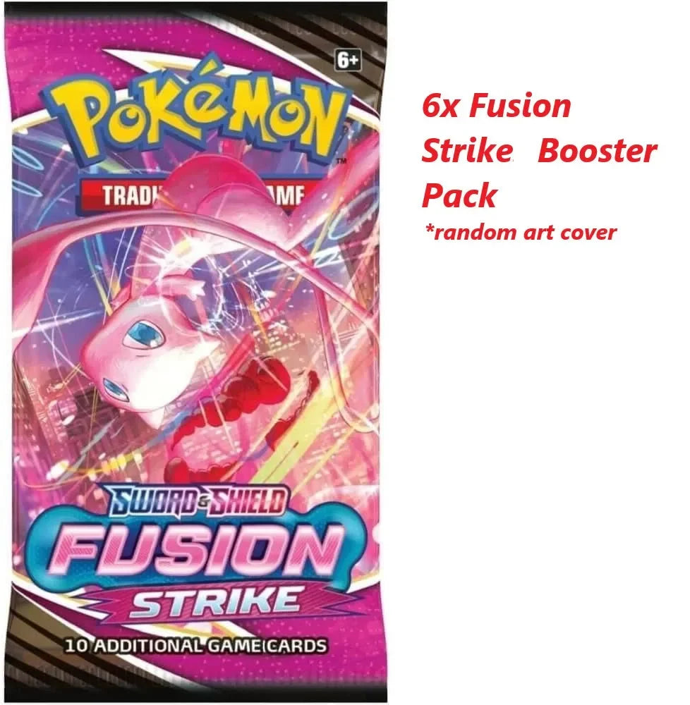 6x Fusion Strike Booster Packs - Pokemon TCG - GD Games