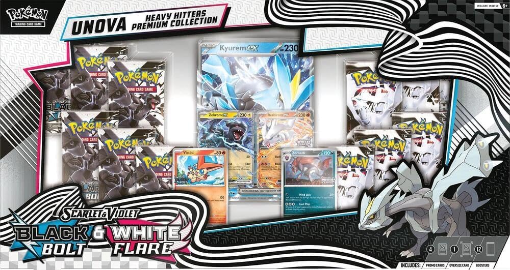 Black Bolt & White Flare Unova Heavy Hitters Premium Collection - Pokemon TCG