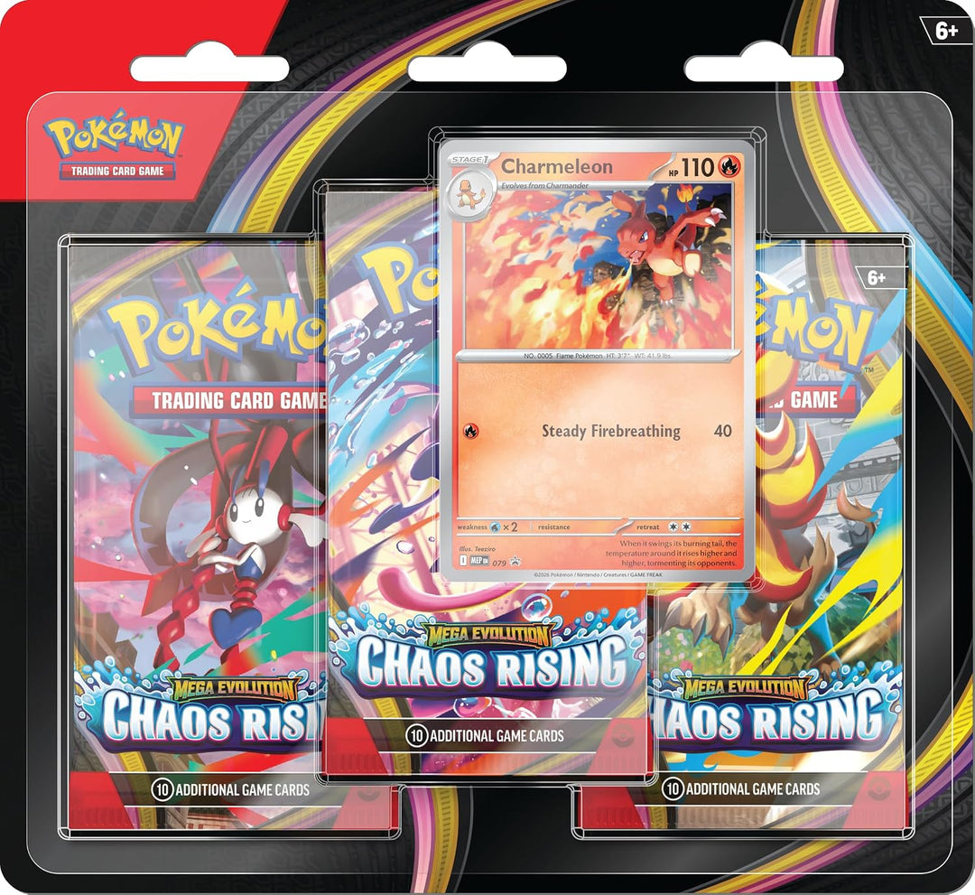 Mega Evolution Chaos Rising 3 Booster Blister Charmeleon - Pokemon TCG