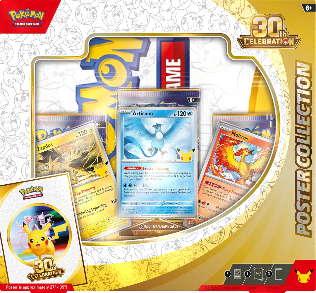 Pokemon 30th Celebration Poster Box - Pokemon TCG