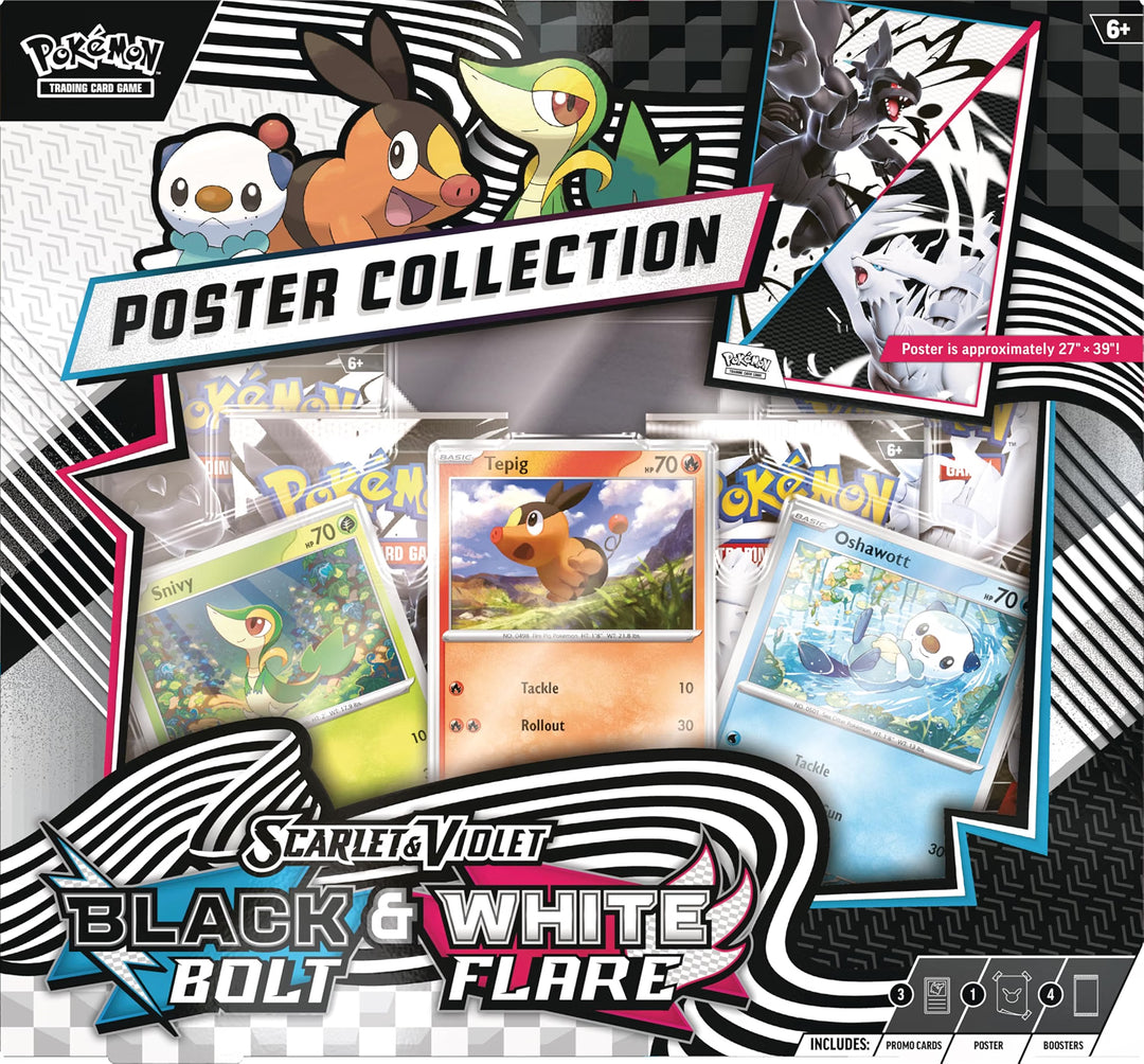 Black Bolt & White Flare Unova Poster Box - Pokemon TCG
