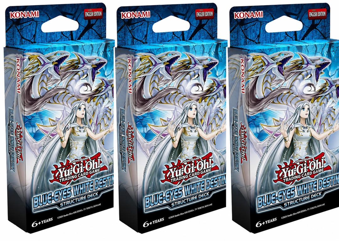 3x Blue Eyes White Destiny Structure Decks - Yugioh TCG