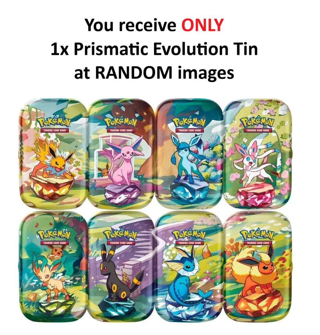 Prismatic Evolutions Tin x1 (random)  - Pokemon TCG
