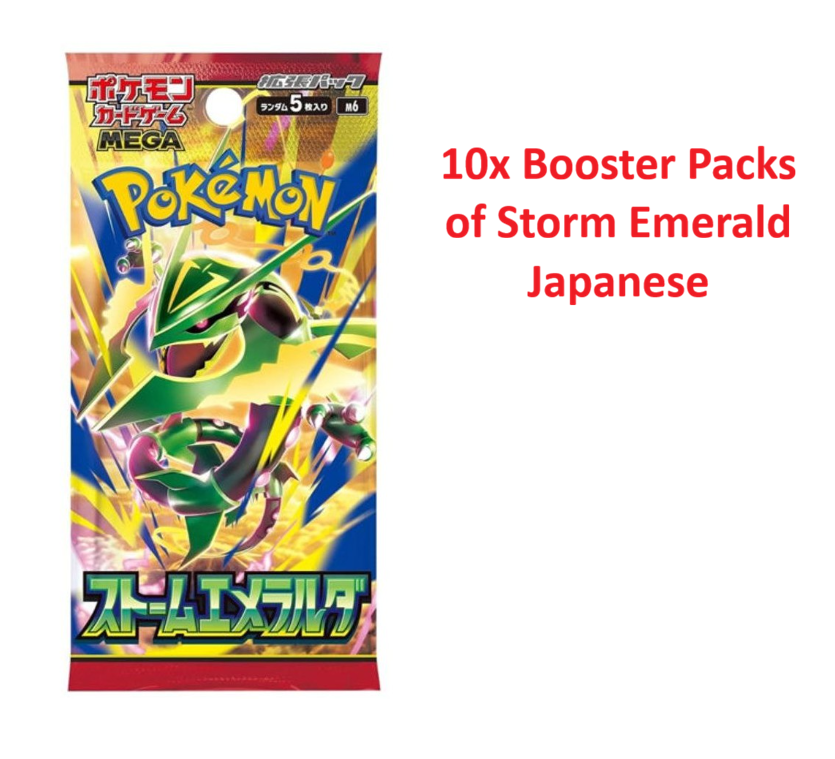 Storm Emeralda Booster Pack x 10 - Japanese Pokemon TCG