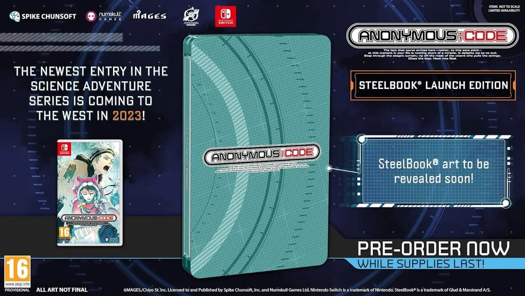 Anonymous Code / Steelbook Edition - Nintendo Switch - GD Games