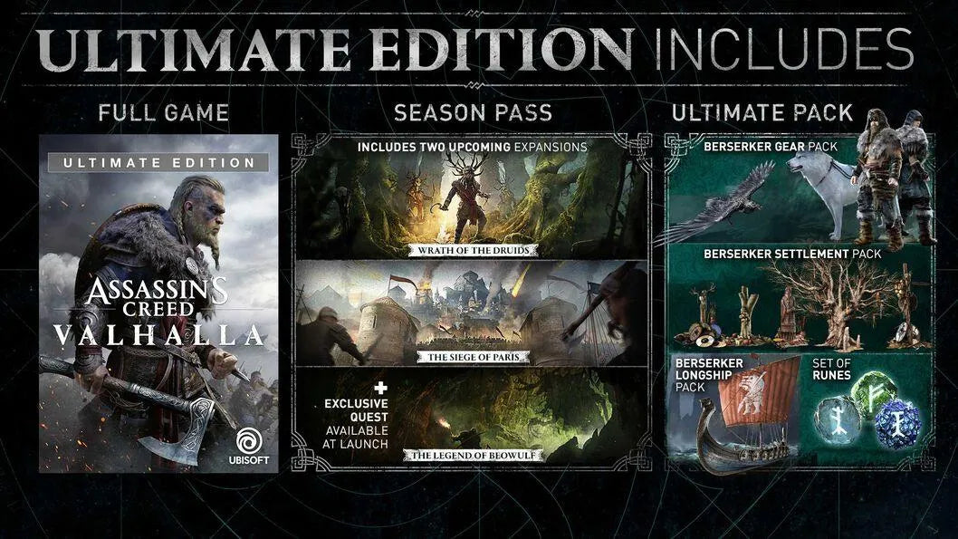 Assassins Creed Valhalla Ultimate Edition / PS4 / Playstation 4 - GD Games 