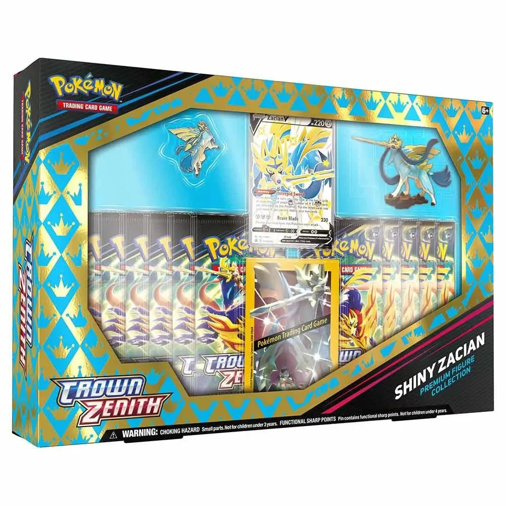 Crown Zenith Shiny Zacian Figure Box - Pokemon TCG - GD Games