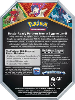 Divergent Powers Tin - Hisuian Typhlosion V - Pokemon TCG - GD Games