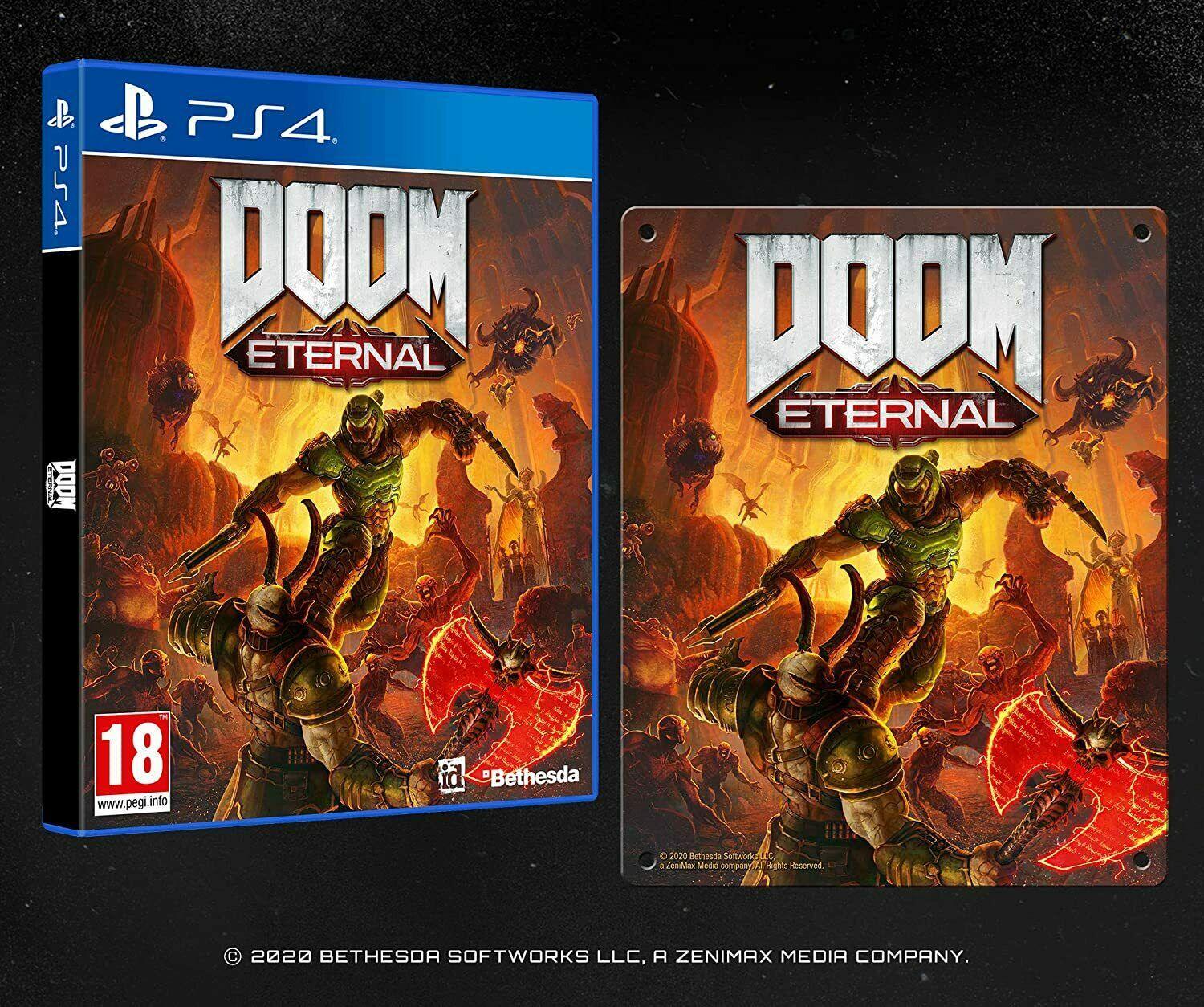 Doom Eternal (with Steel Poster) - Playstation 4 - GD Games 