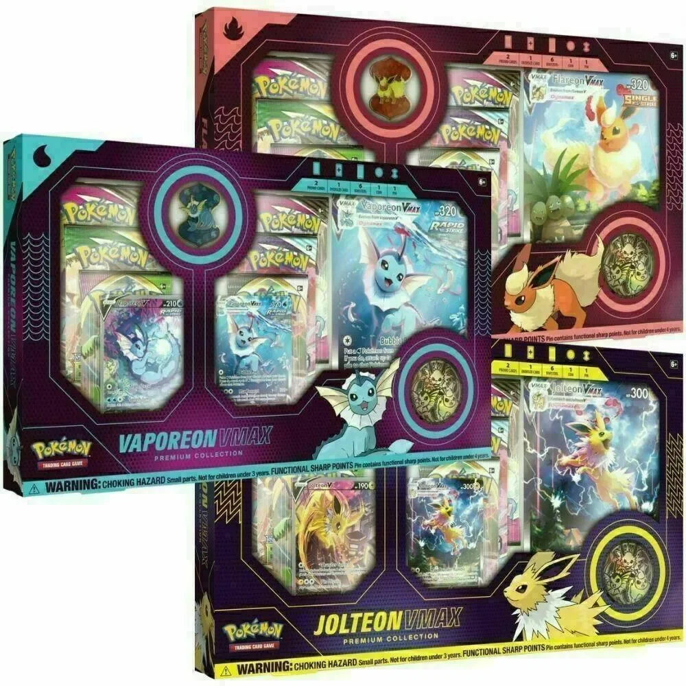 Eevee VMAX Premium Collection (Set of 3) - Pokemon TCG - GD Games