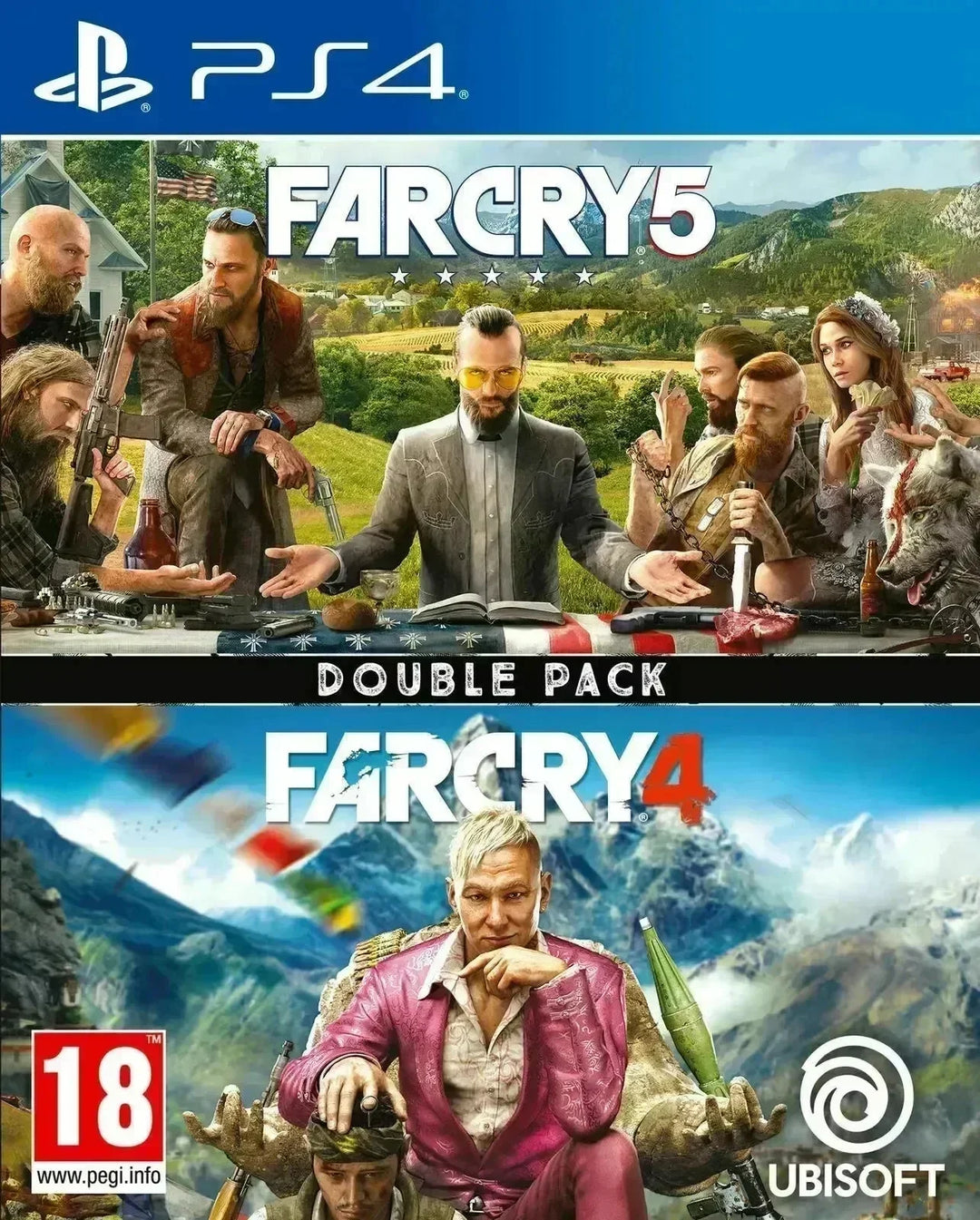 Far Cry 4 & Far Cry 5 Double Pack / PS4 / Playstation 4 - GD Games 