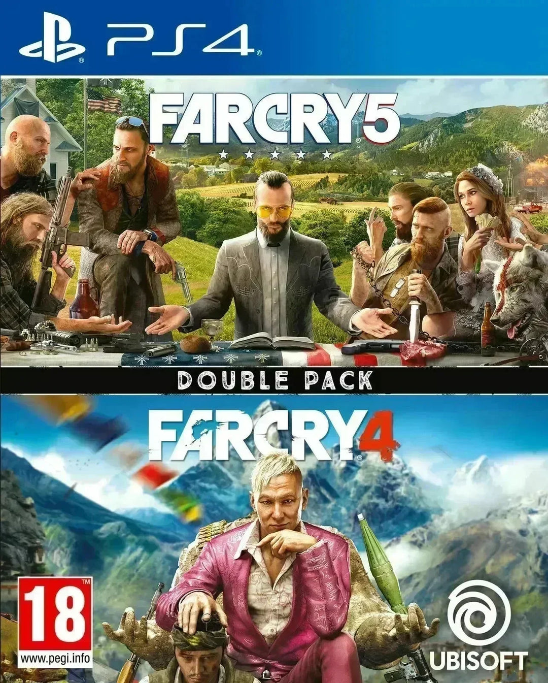 Far Cry 4 & Far Cry 5 Double Pack / PS4 / Playstation 4 - GD Games