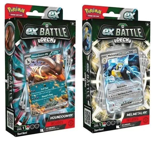 Houndoom and Melmetal ex Battle Deck (one each)  - Pokemon TCG - GD Games