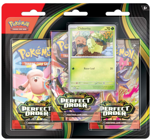 Mega Evolution Perfect Order 3-Booster Blister - Pokemon TCG