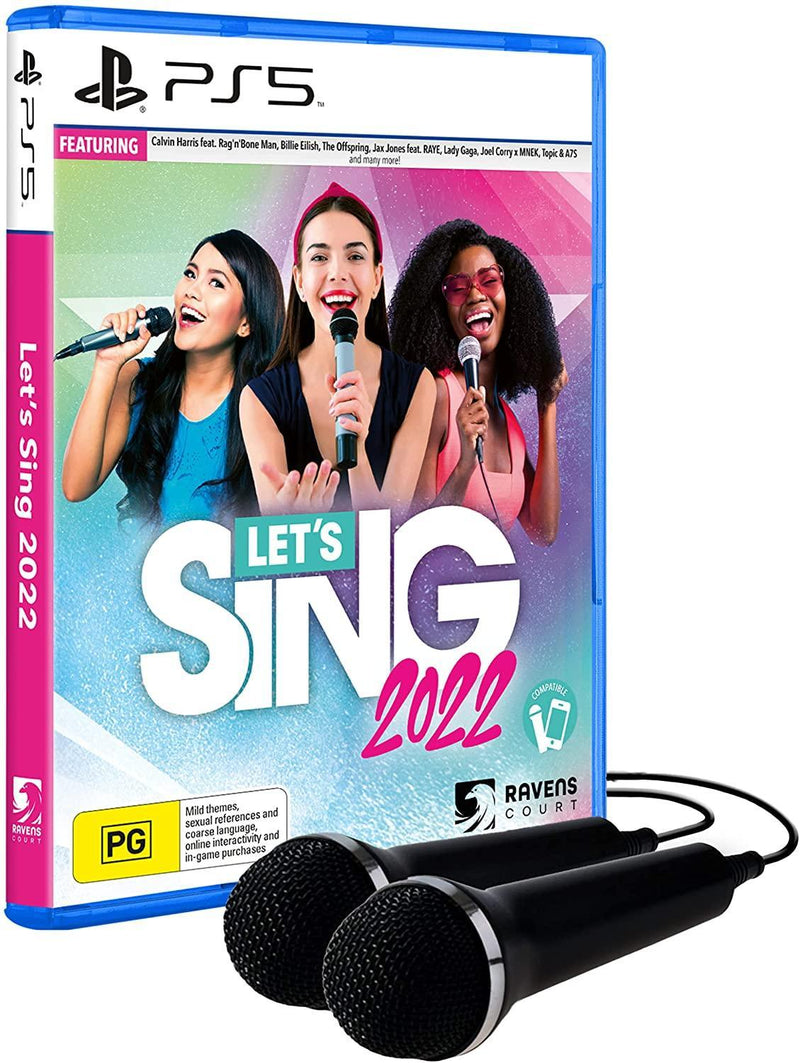 Let’s Sing 2022 + 2 Mic - Playstation 5 - GD Games 