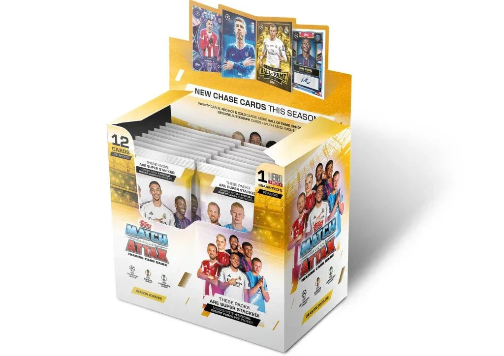 Match Attax 2025/2026 UEFA Europe Champion League Card Booster Box - Topps - GD Games