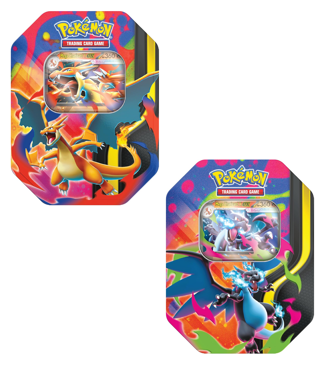 Mega Charizard ex X and Y Tin (1 each) - Pokemon TCG