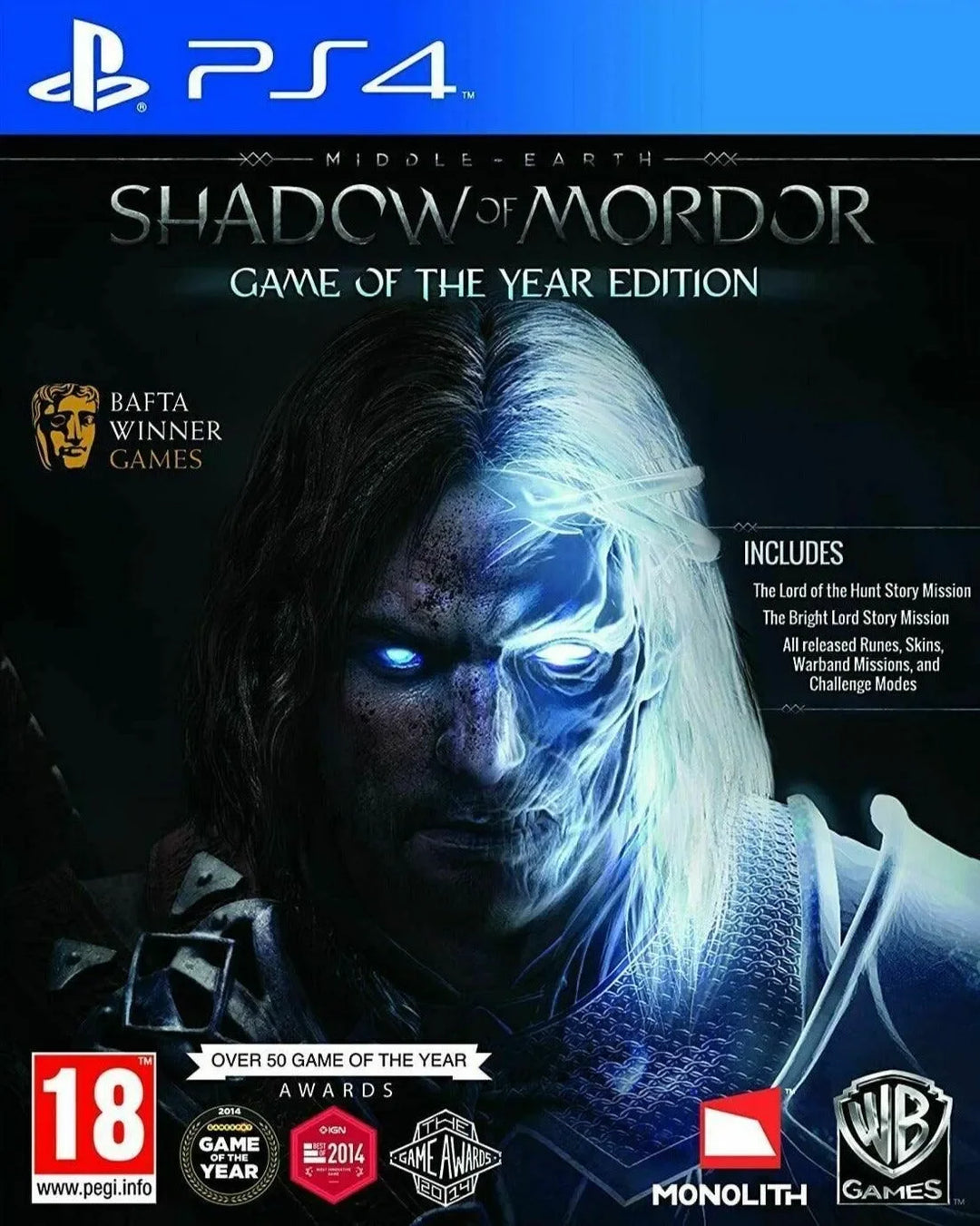 Middle Earth: Shadow of Mordor Game of the Year Edition / PS4 / Playstation 4 - GD Games