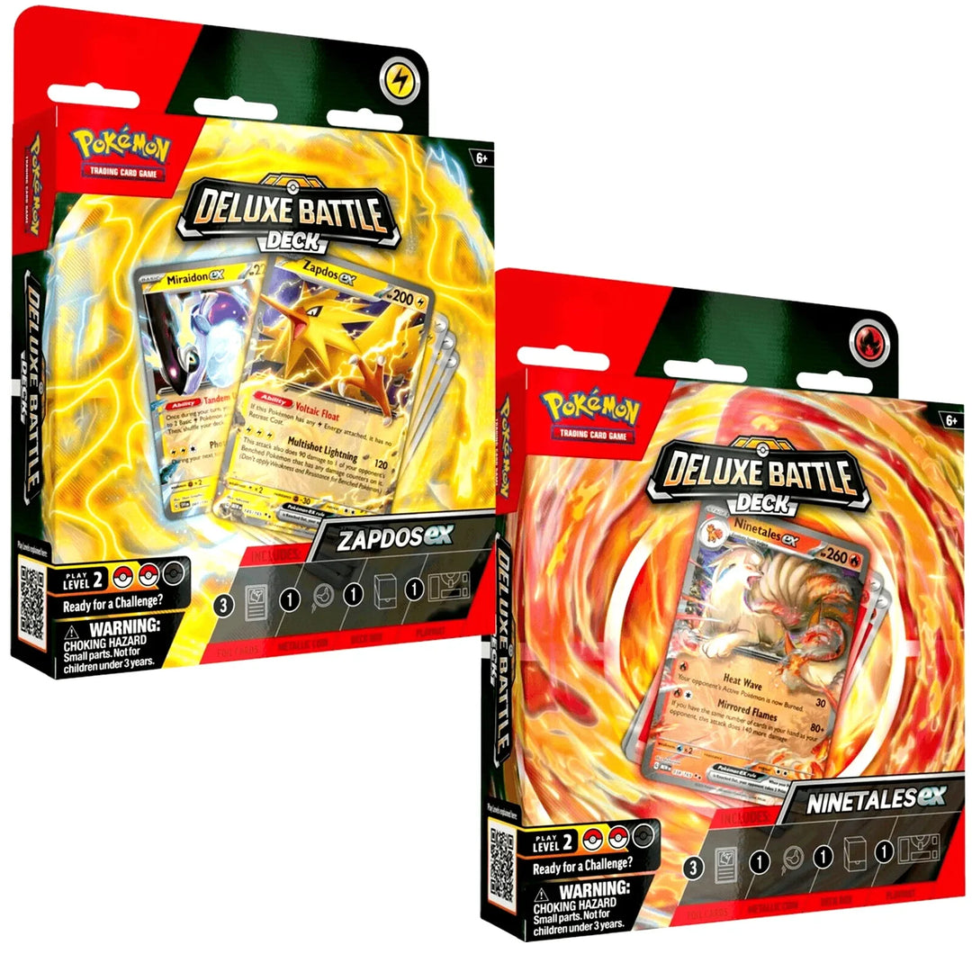 Ninetales EX & Zapdos EX Deluxe Battle Deck (one each) - Pokemon TCG - GD Games