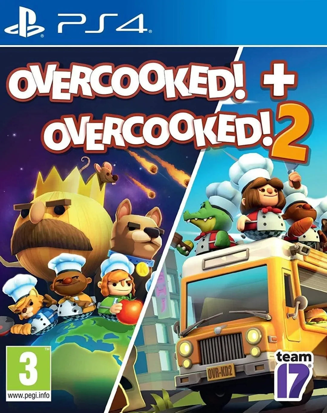 Overcooked! + Overcooked! 2 / PS4 / Playstation 4 - GD Games