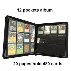 Premium Card Binder 12 Pocket (total 480 Cards) Album Folder - Pokemon TCG - GD Games 