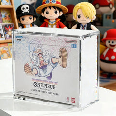 Premium Clear Magnetic Acrylic Case for ENGLISH Booster Box - One Piece TCG - GD Games 