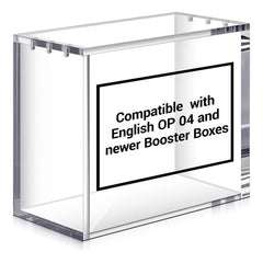 Premium Clear Magnetic Acrylic Case for ENGLISH Booster Box - One Piece TCG - GD Games 