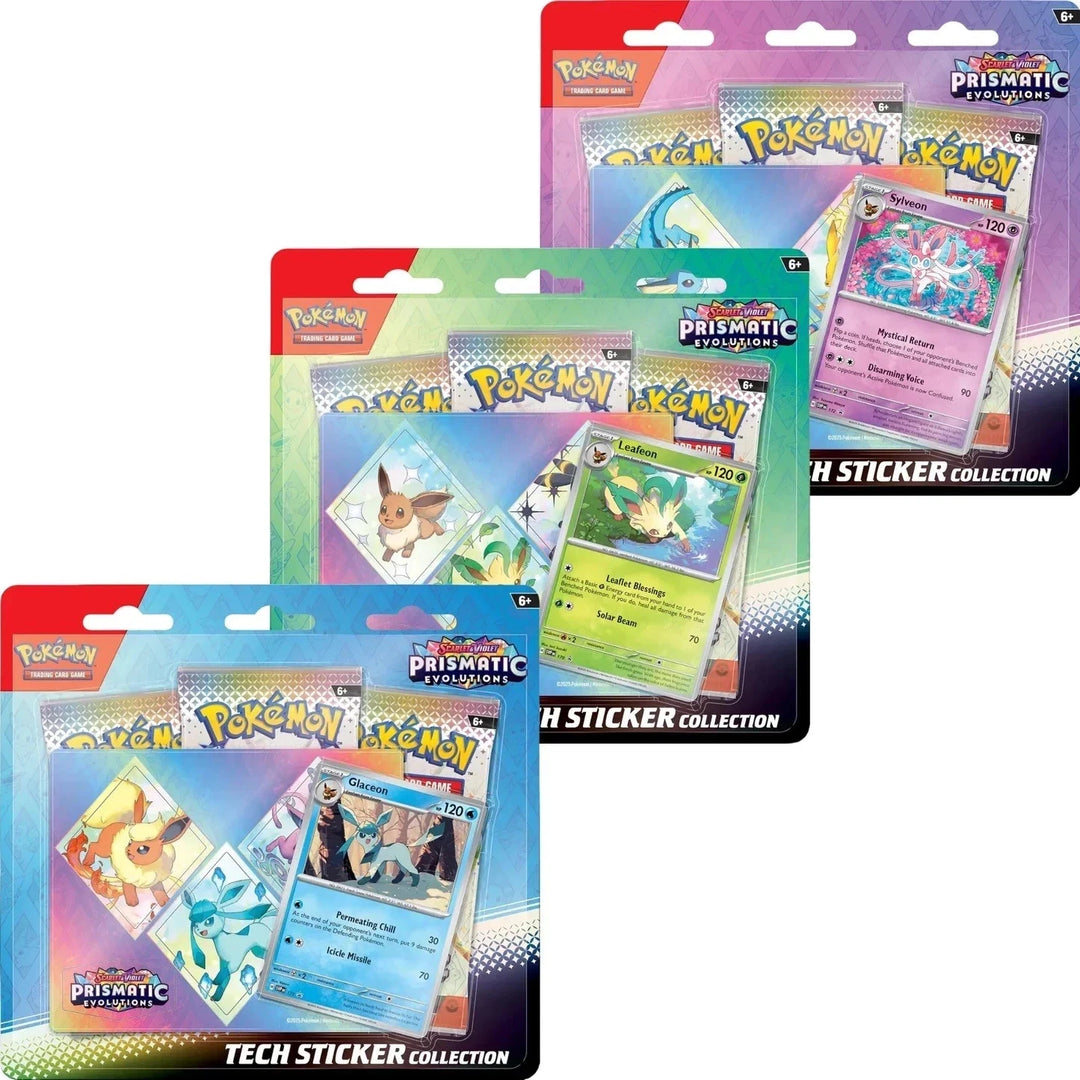 Prismatic Evolutions Tech Sticker Collection SET - Pokemon TCG