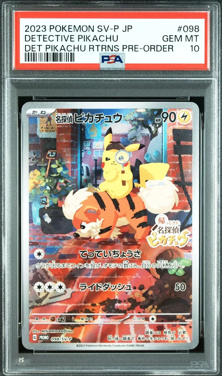 PSA 10 / Detective Pikachu 098 - Japanese Pokemon TCG - GD Games