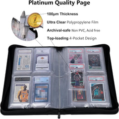 PSA Graded Card Folder Binder Album (2 x 2 pocket) Crystal Clear -  Pokemon TCG - GD Games