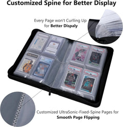 PSA Graded Card Folder Binder Album (2 x 2 pocket) Crystal Clear -  Pokemon TCG - GD Games