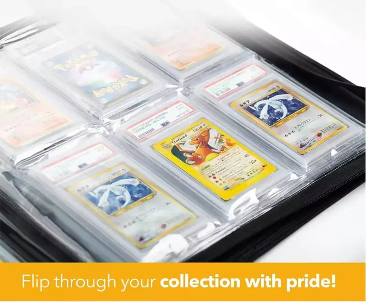 PSA Graded Card Folder Binder Album (6 pockets) Crystal Clear - Pokemo GD Games PSA Graded Card Folder Binder Album (6 pockets) Crystal Clear - Pokemo GD Games