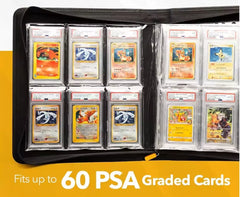 PSA Graded Card Folder Binder Album (fits 60 slabs) Crystal Clear - Pokemon TCG - GD Games 
