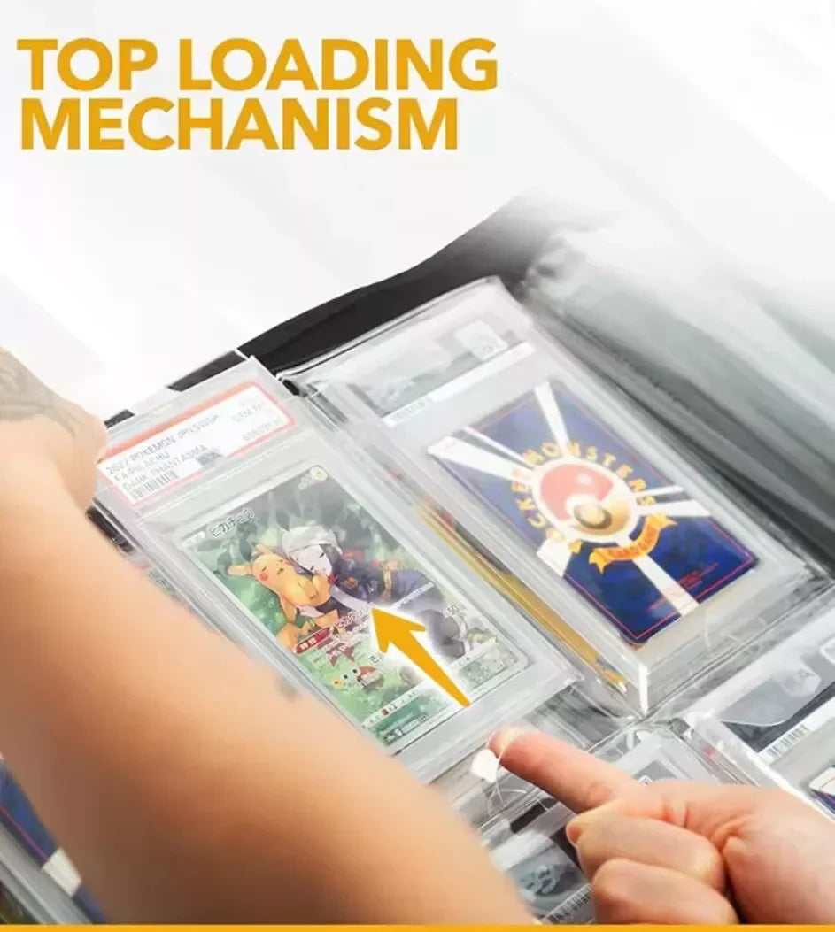 PSA Graded Card Folder Binder Album (6 pockets) Crystal Clear - Pokemo GD Games PSA Graded Card Folder Binder Album (6 pockets) Crystal Clear - Pokemo GD Games