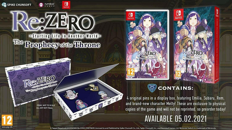 Re:ZERO -Starting Life in Another World- The Prophecy of the Throne - Nintendo Switch - GD Games 