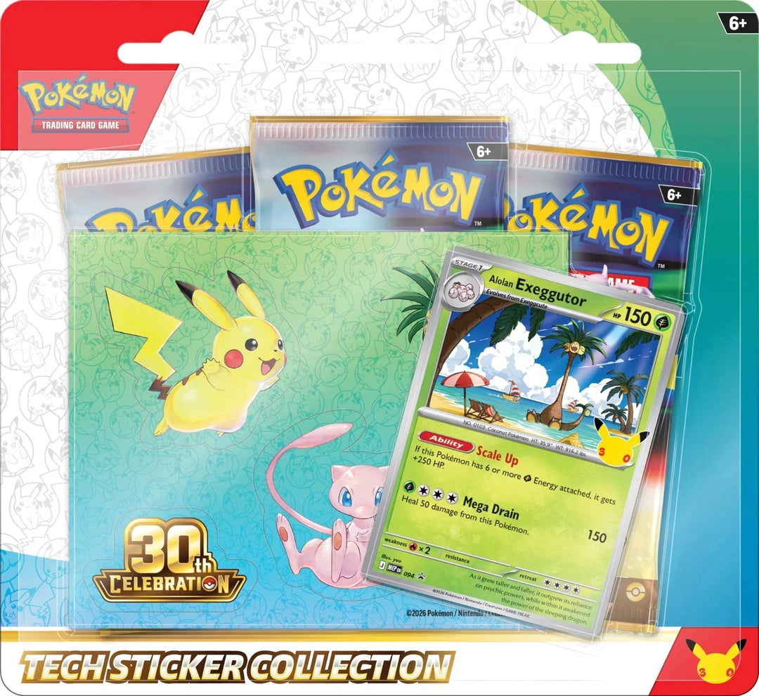 Pokemon 30th Celebration Tech Sticker (Alolan Exeggutor) - Pokemon TCG