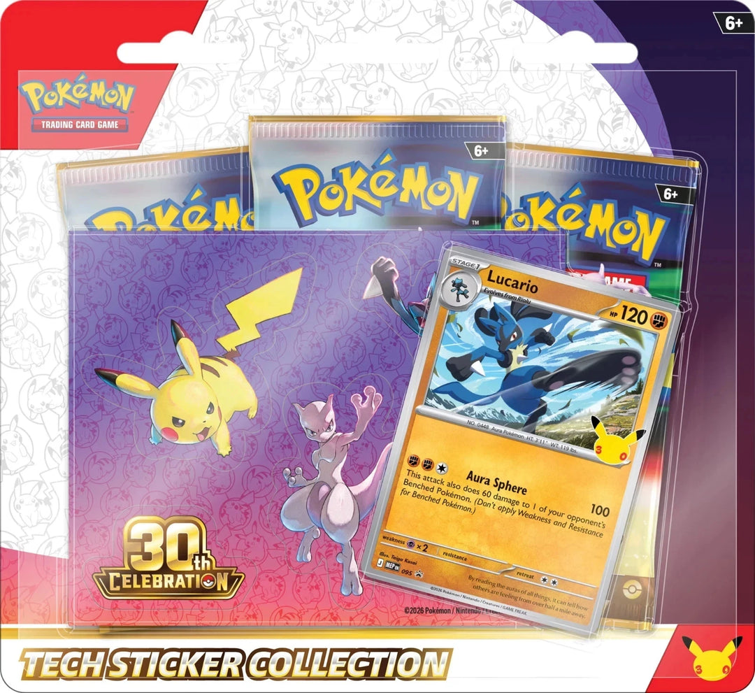 Pokemon 30th Celebration Tech Sticker (Lucario) - Pokemon TCG