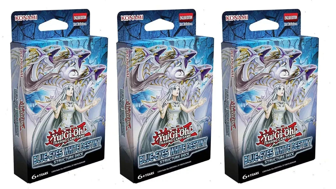 3x Blue Eyes White Destiny Structure Decks - Yugioh TCG