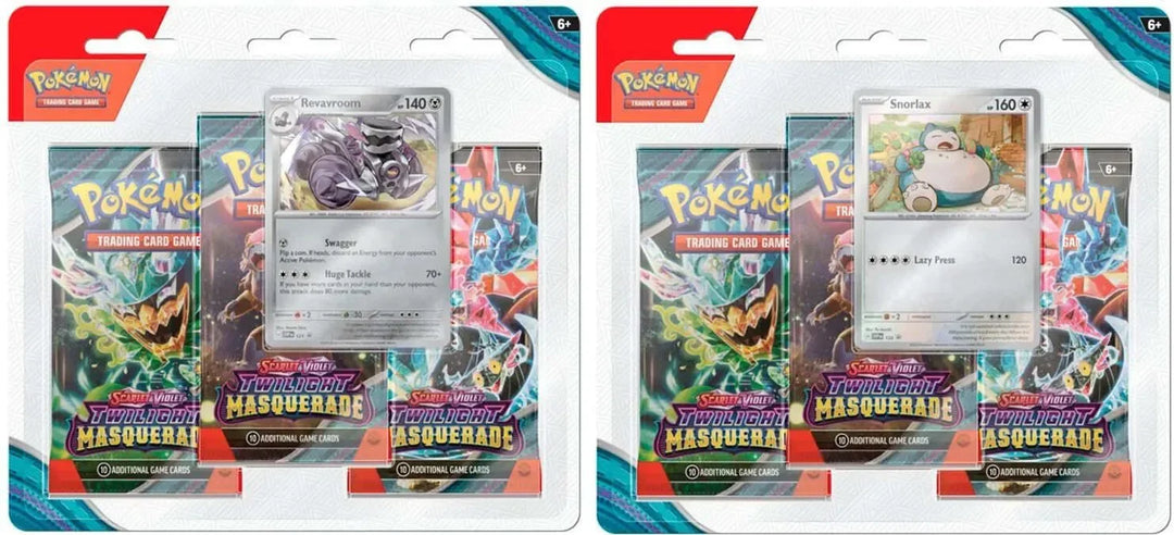 Scarlet & Violet 6 Twilight Masquerade Three Booster Blister x2 - Pokemon TCG - GD Games