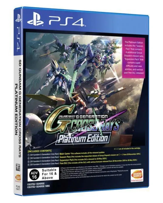 SD Gundam G Generation Cross Rays Platinum Edition (ENGLISH) - Playstation 4 - GD Games 
