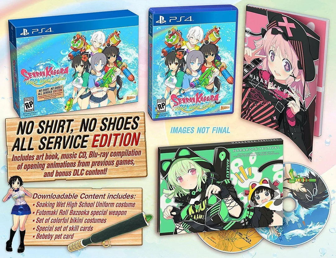Senran Kagura Peach Beach Splash - No Shirt, No Shoes, All Service Edition - Playstation 4 - GD Games