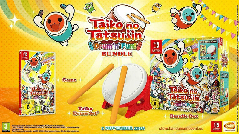 Taiko No Tatsujin: Drum'n'fun! - Collector's Edition - Nintendo Switch - GD Games 