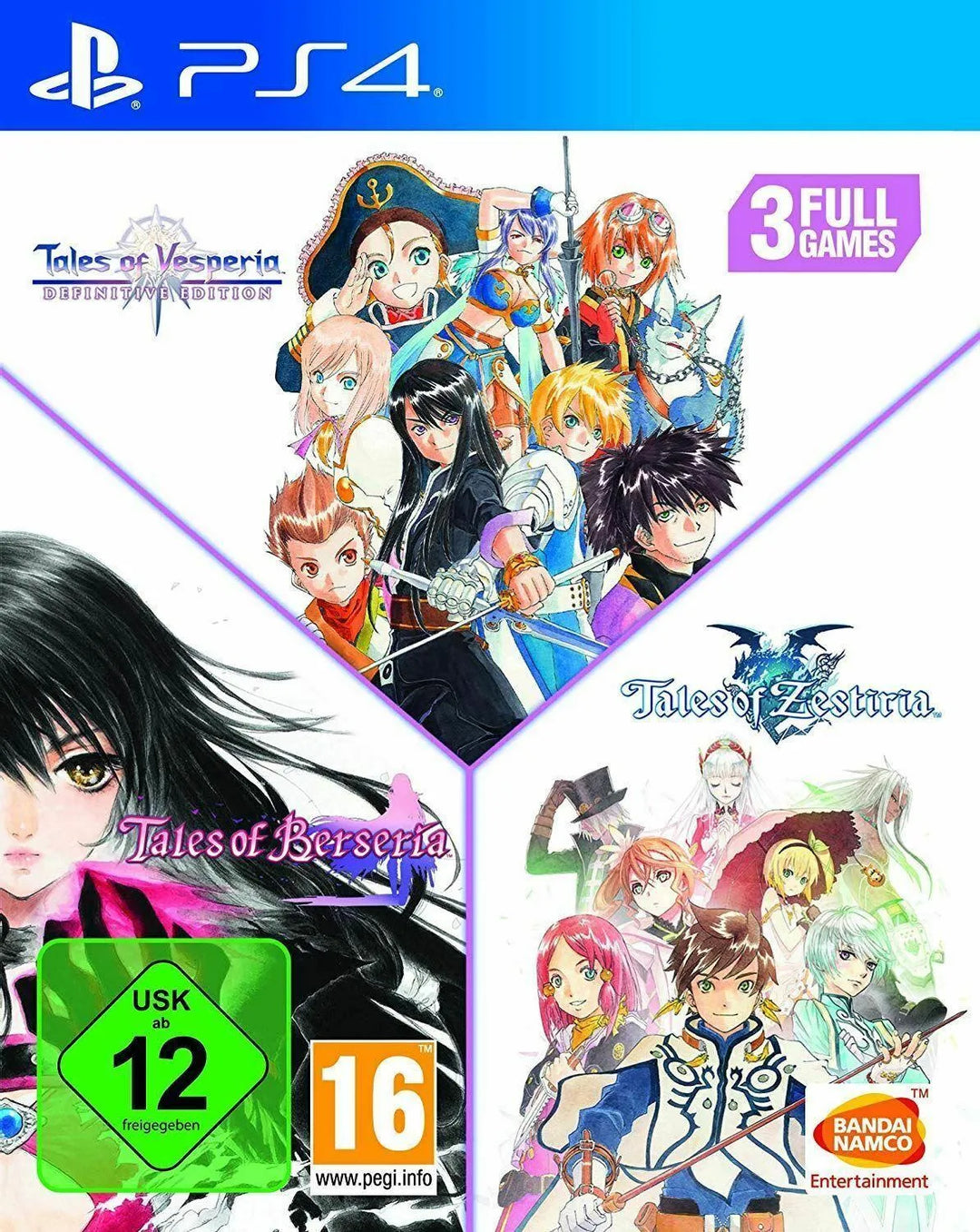 Tales of Vesperia + Tales of Berseria + Tales of Zestiria Compilation / PS4 - GD Games 